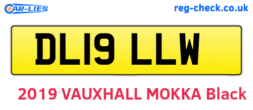 DL19LLW are the vehicle registration plates.