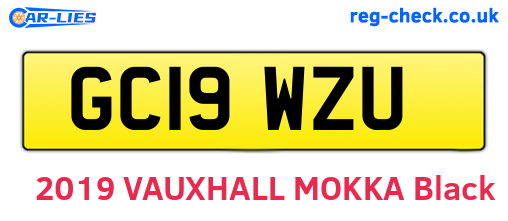 GC19WZU are the vehicle registration plates.