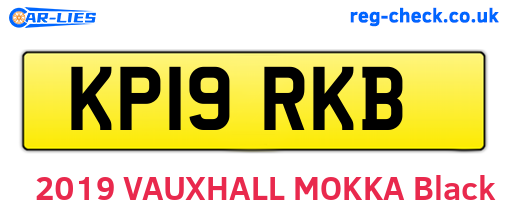 KP19RKB are the vehicle registration plates.