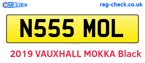 N555MOL are the vehicle registration plates.