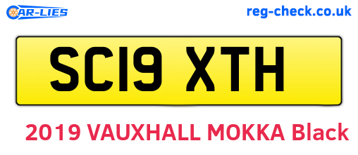SC19XTH are the vehicle registration plates.