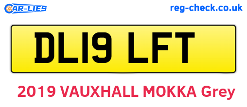 DL19LFT are the vehicle registration plates.