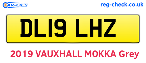 DL19LHZ are the vehicle registration plates.