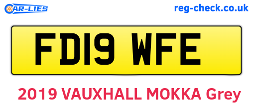 FD19WFE are the vehicle registration plates.