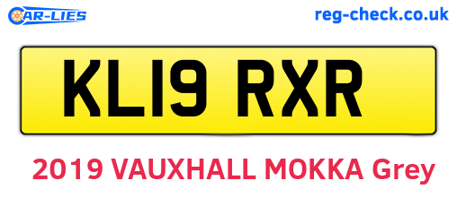 KL19RXR are the vehicle registration plates.