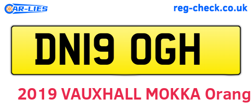 DN19OGH are the vehicle registration plates.