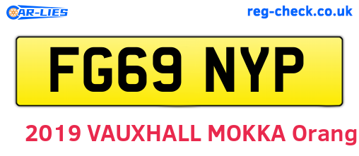 FG69NYP are the vehicle registration plates.