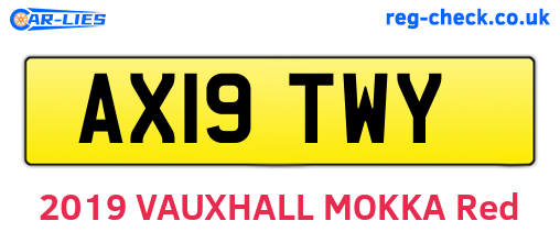 AX19TWY are the vehicle registration plates.