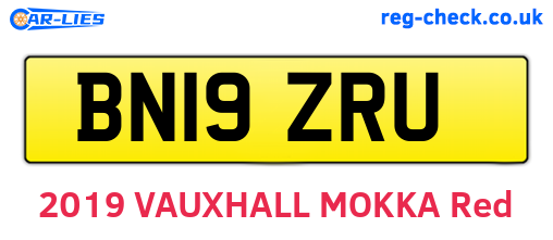 BN19ZRU are the vehicle registration plates.
