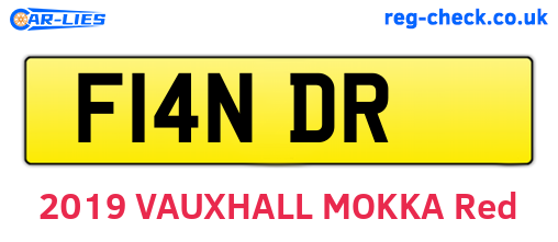 F14NDR are the vehicle registration plates.