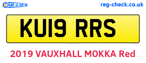 KU19RRS are the vehicle registration plates.
