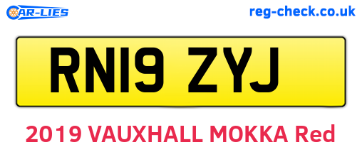 RN19ZYJ are the vehicle registration plates.