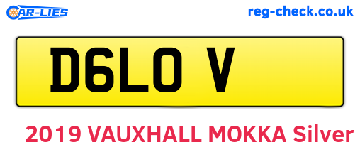 D6LOV are the vehicle registration plates.