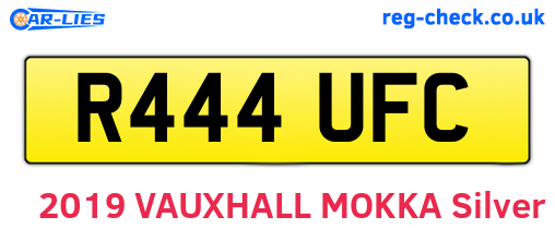 R444UFC are the vehicle registration plates.