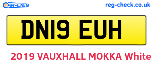 DN19EUH are the vehicle registration plates.