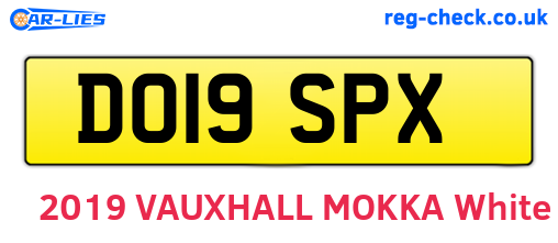 DO19SPX are the vehicle registration plates.