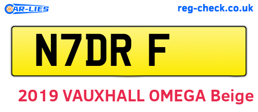 N7DRF are the vehicle registration plates.