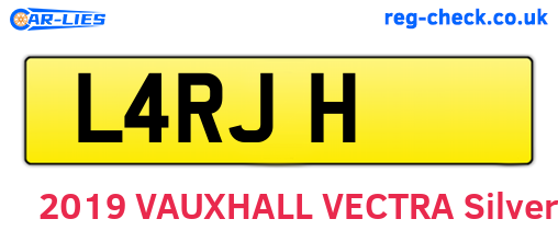 L4RJH are the vehicle registration plates.