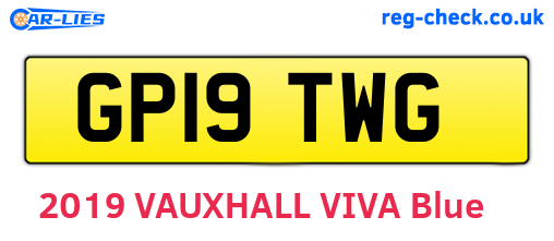 GP19TWG are the vehicle registration plates.