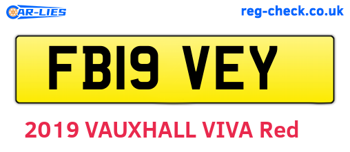 FB19VEY are the vehicle registration plates.