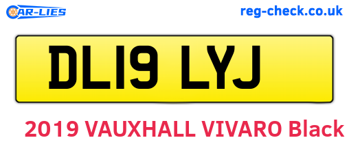 DL19LYJ are the vehicle registration plates.