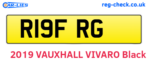 R19FRG are the vehicle registration plates.