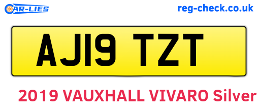AJ19TZT are the vehicle registration plates.