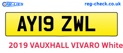 AY19ZWL are the vehicle registration plates.