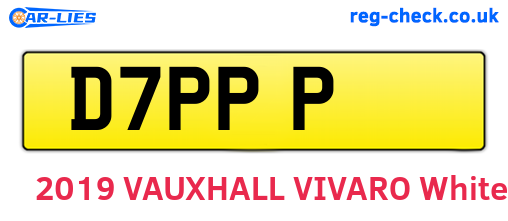 D7PPP are the vehicle registration plates.