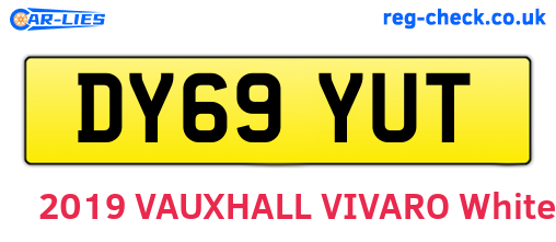 DY69YUT are the vehicle registration plates.