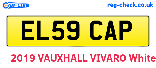 EL59CAP are the vehicle registration plates.