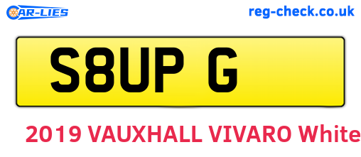 S8UPG are the vehicle registration plates.