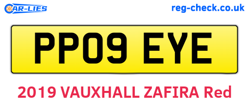 PP09EYE are the vehicle registration plates.