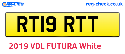 RT19RTT are the vehicle registration plates.