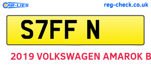 S7FFN are the vehicle registration plates.