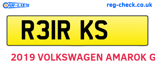 R31RKS are the vehicle registration plates.