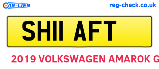 SH11AFT are the vehicle registration plates.