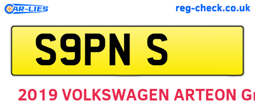S9PNS are the vehicle registration plates.