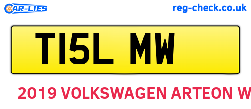 T15LMW are the vehicle registration plates.