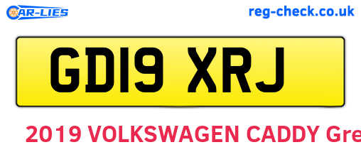 GD19XRJ are the vehicle registration plates.