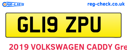 GL19ZPU are the vehicle registration plates.