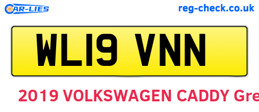 WL19VNN are the vehicle registration plates.
