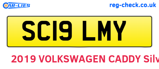 SC19LMY are the vehicle registration plates.