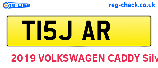 T15JAR are the vehicle registration plates.