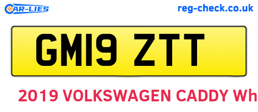 GM19ZTT are the vehicle registration plates.