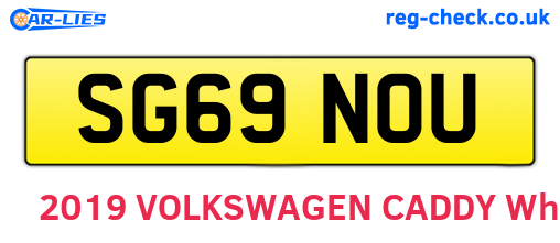 SG69NOU are the vehicle registration plates.