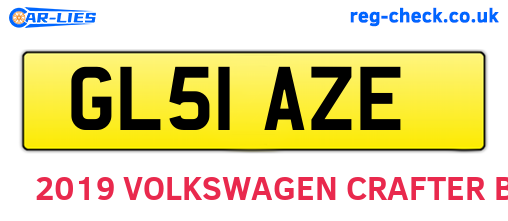 GL51AZE are the vehicle registration plates.