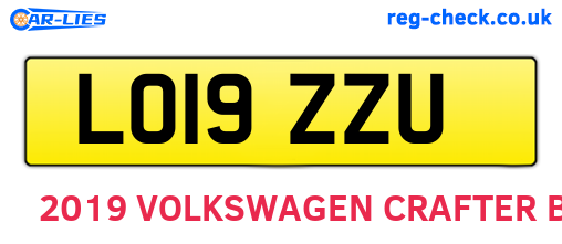 LO19ZZU are the vehicle registration plates.
