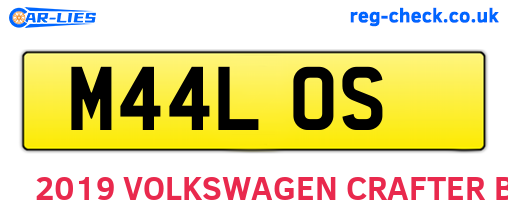 M44LOS are the vehicle registration plates.
