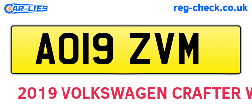 AO19ZVM are the vehicle registration plates.